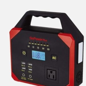 GoPower Plus Portable Power Station With Weather Band Radio